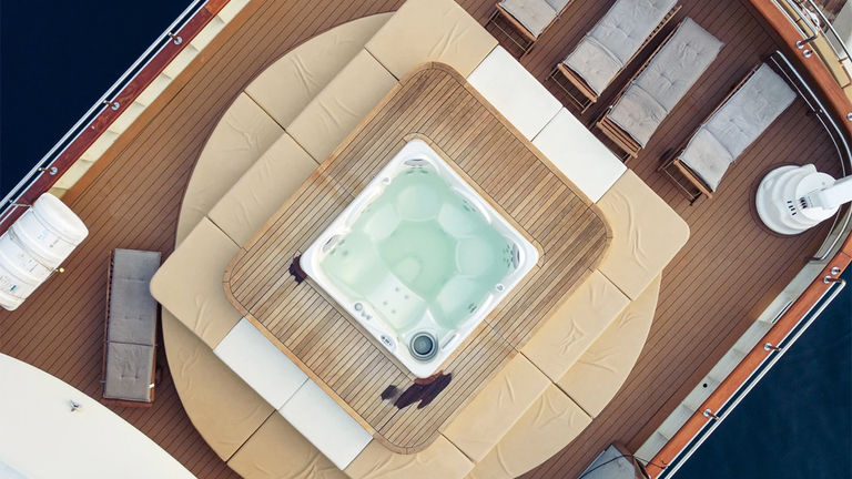 Each ship features a sun deck with a Jacuzzi.